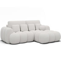 ECKSOFA COVELION L-Form – Schlaffunktion, Bettkasten, Wellenfederung, HR-Kaltschaum, inkl. Kissen, moderner Wohnkomfort - Weiß, Kunststoff (167/260cm) - Wohnideebilder