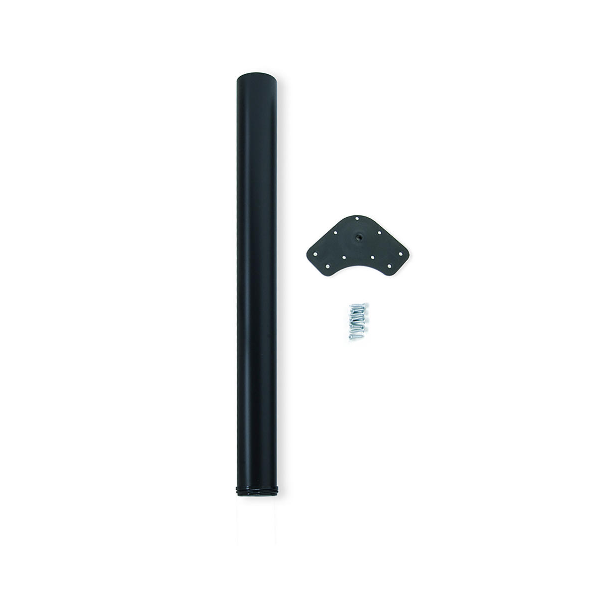 TISCHBEIN, Durchmesser 60mm, H 870mm, Stahl, Schwarz lackiert - Schwarz, Metall (14/9/90cm) - EMUCA