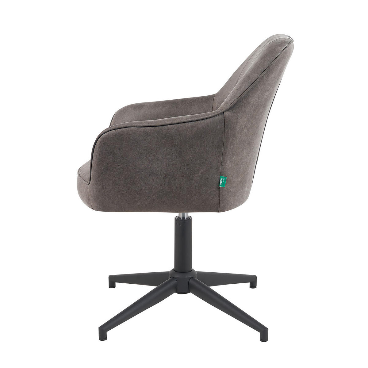 BÜROSTUHL Mika-Elin - Taupe/Schwarz, Textil/Metall (60/84/65cm) - DUBI Möbel