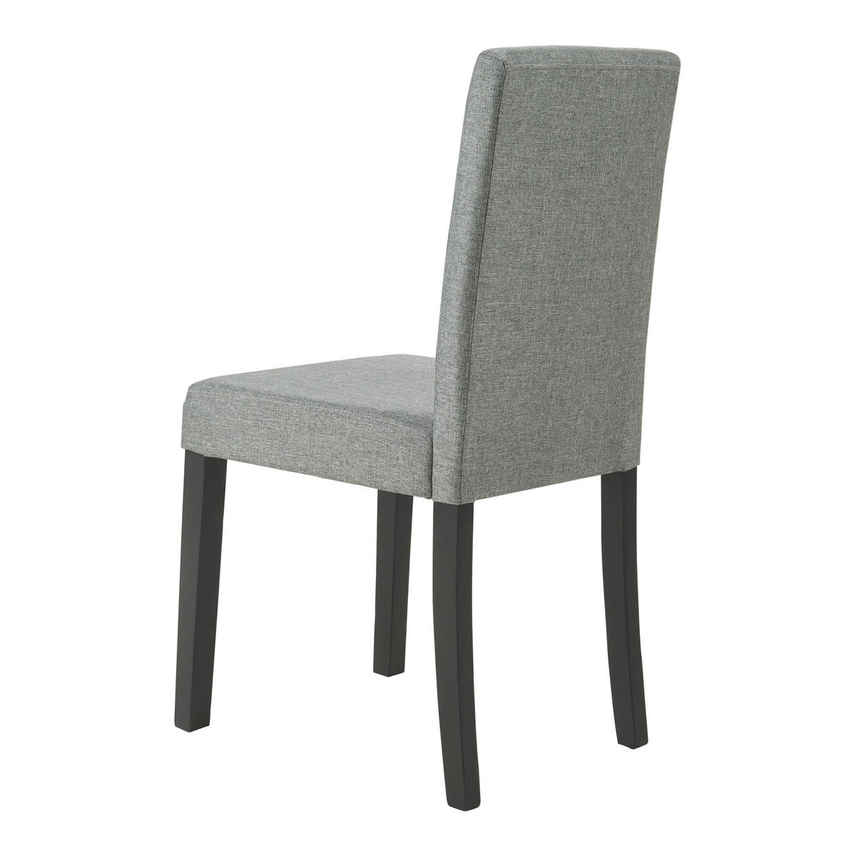 ESSZIMMERSTUHL-SET HAMBURG 6 TLG. - Hellgrau/Schwarz, Holz/Textil (43/89/54cm) - [en.casa]