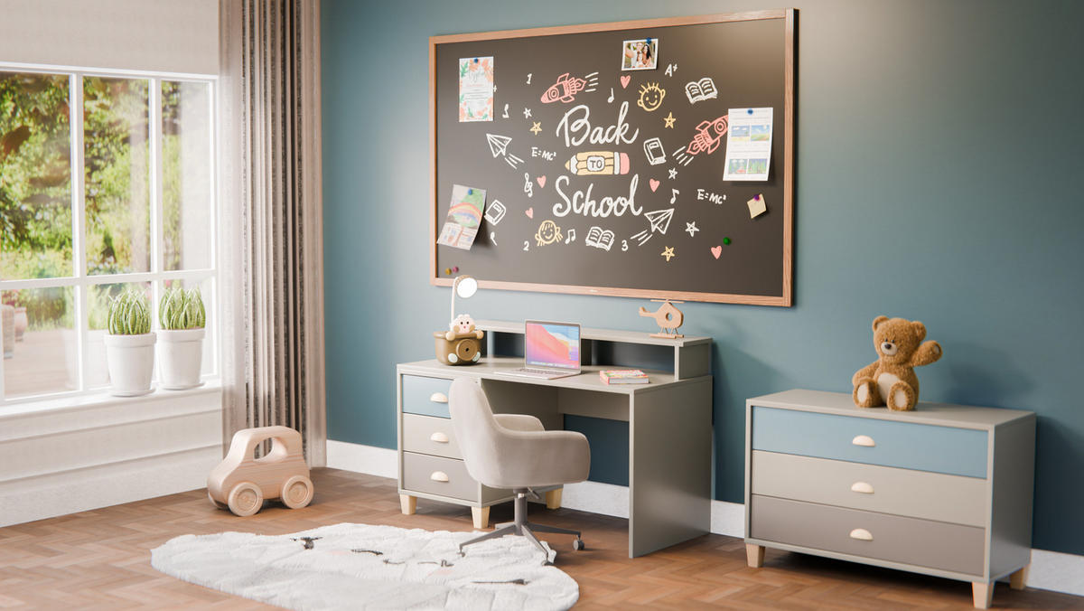 SCHWARZE magnetische Kreidetafel mit Holzrahmen 200x120cm - Braun, Holz (200/120/2cm) - ALLboards