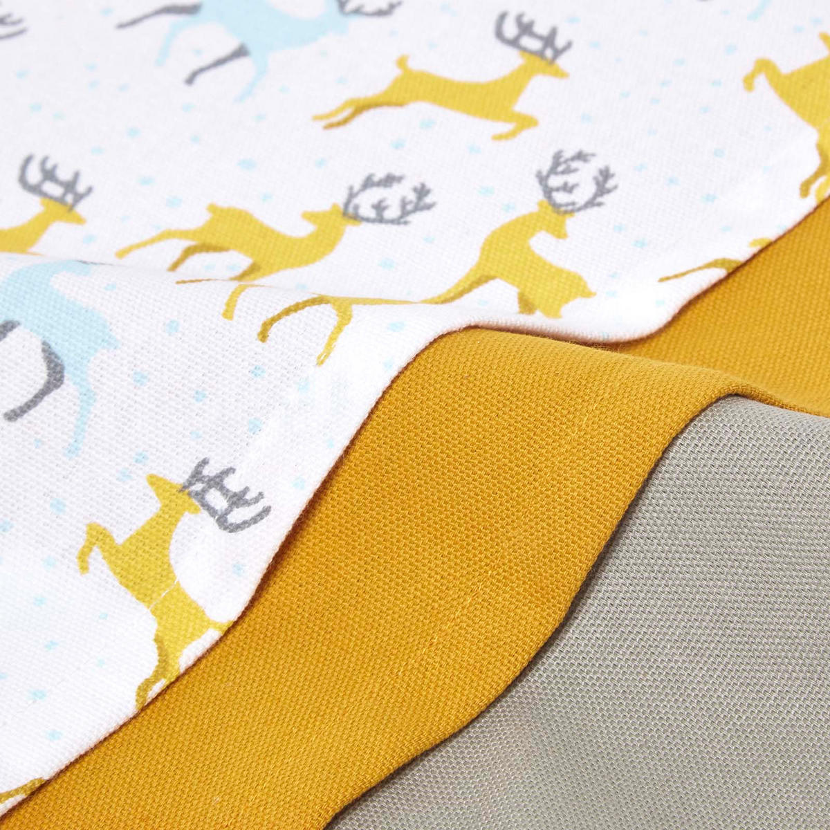 GESCHIRRTÜCHER 3er-Set, Motiv Majestätischer Hirsch, 100% Baumwolle - Gelb, Textil (50/70cm) - Homescapes