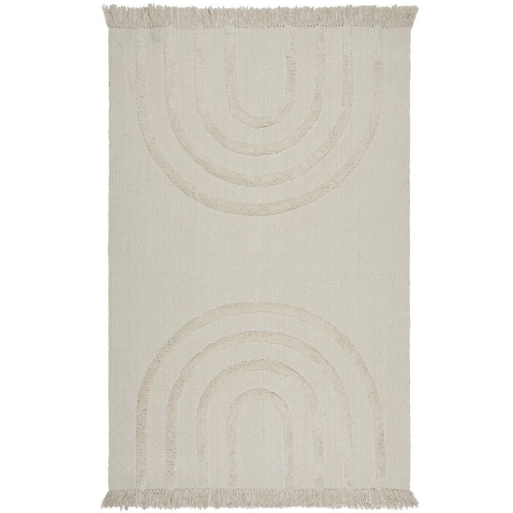 KINDERTEPPICH Regenbogen-Design, handgewebt, naturfarben ROVE - Naturfarben, Textil (60/110cm) - KADIMA DESIGN