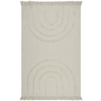KINDERTEPPICH Regenbogen-Design, handgewebt, naturfarben ROVE - Naturfarben, Textil (60/110cm) - KADIMA DESIGN