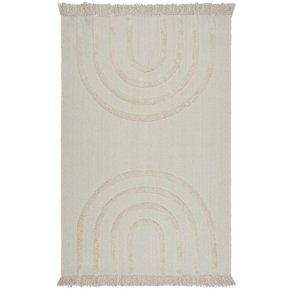 KINDERTEPPICH Regenbogen-Design, handgewebt, naturfarben ROVE - Naturfarben, Textil (60/110cm) - KADIMA DESIGN
