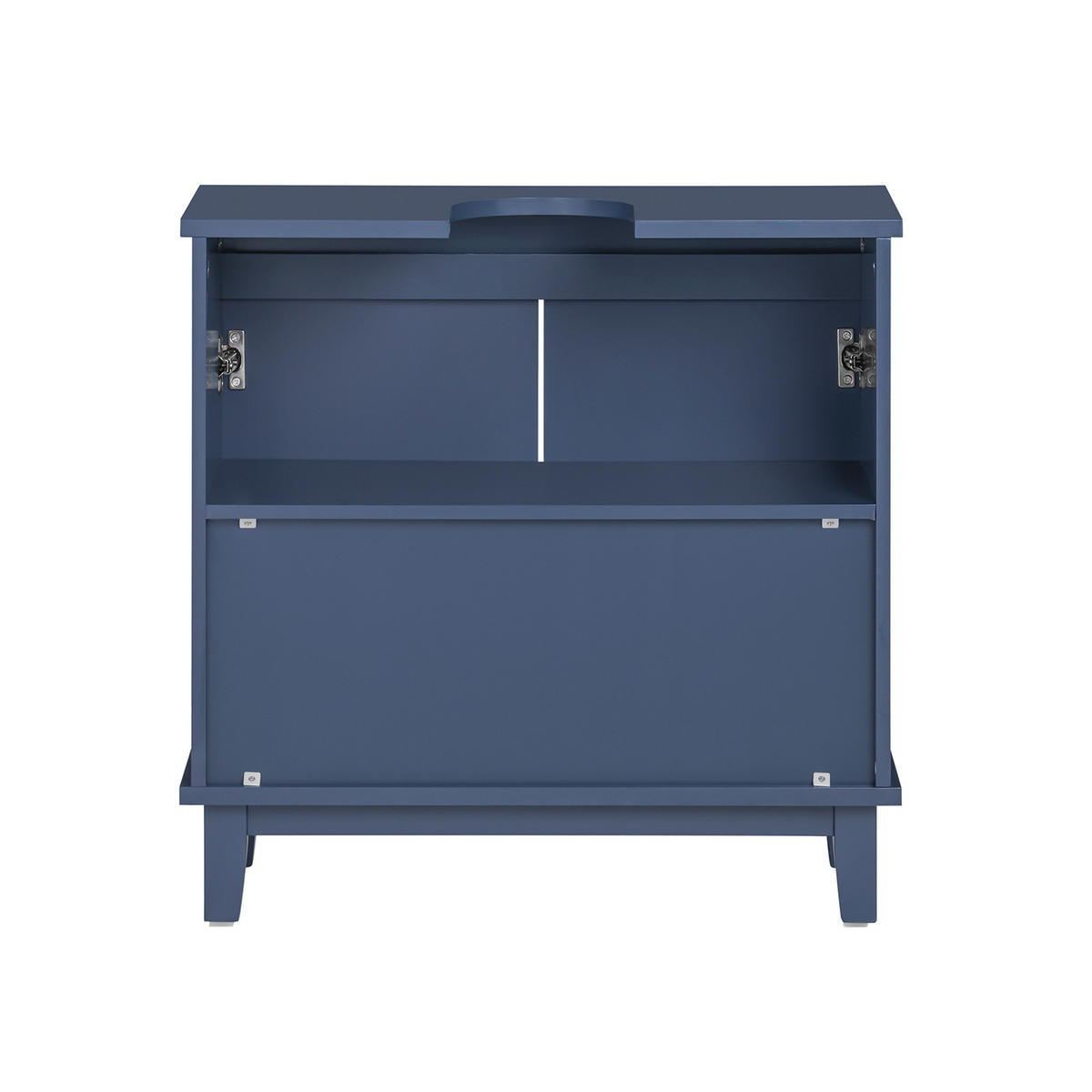 WASCHBECKENUNTERSCHRANK Blau - Blau, Holz/Holzwerkstoff (60/59/30cm) - SoBuy