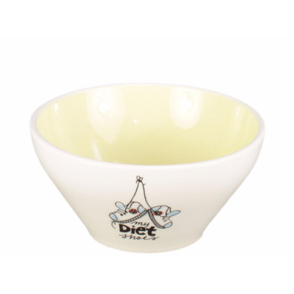 SCHALE Creme/Gelb in Gelb - 15,5cm - Multicolor, Keramik (15.5/6.7/15.5cm) - Blond Amsterdam