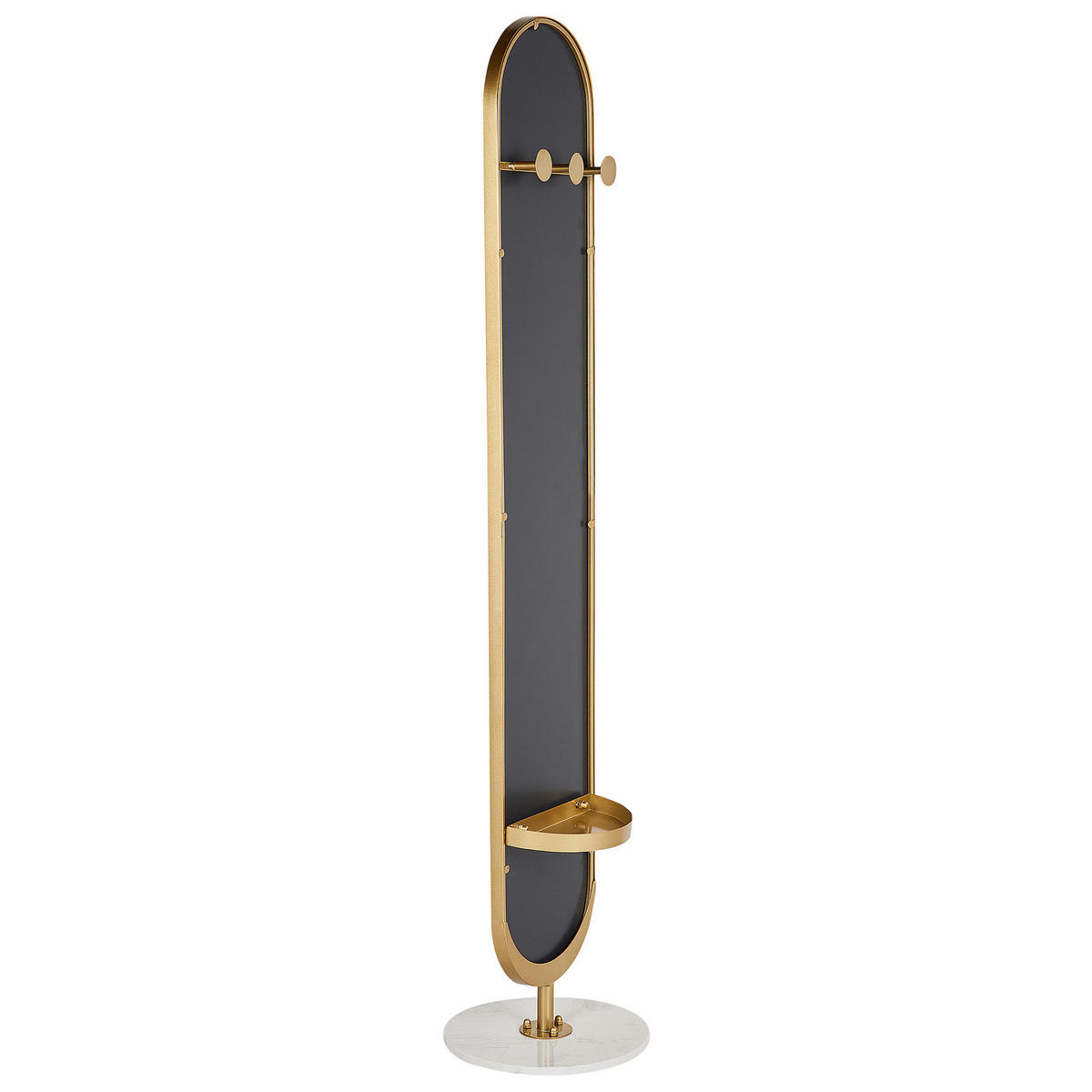 GARDEROBENSTÄNDER MOODY 170 cm Moody - Goldfarben/Weiß, Metall (34/170/34cm) - Beliani
