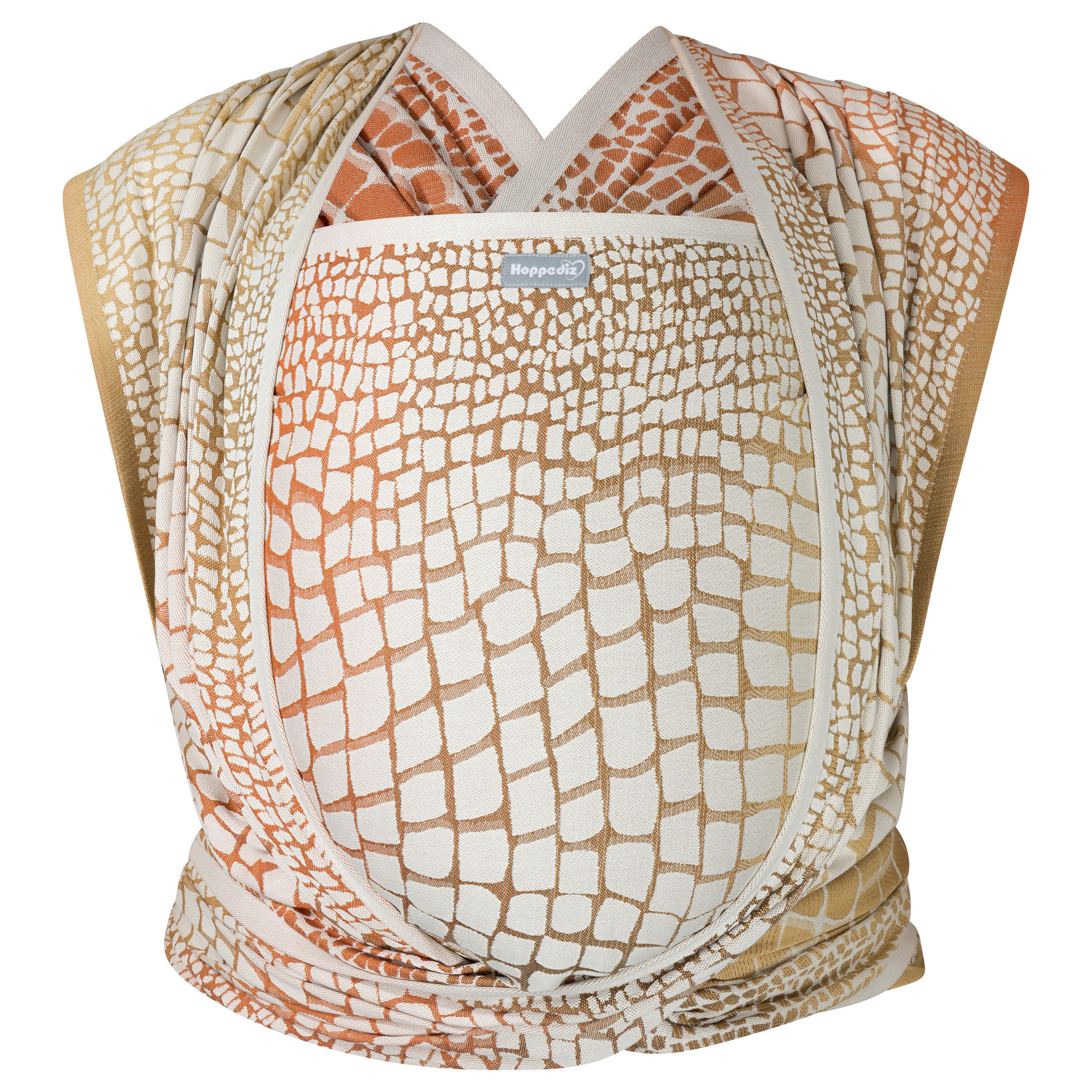 BABYTRAGETUCH Gewebtes Tragetuch kbA - Creme/Braun, Textil (70/0.1/460cm) - Hoppediz