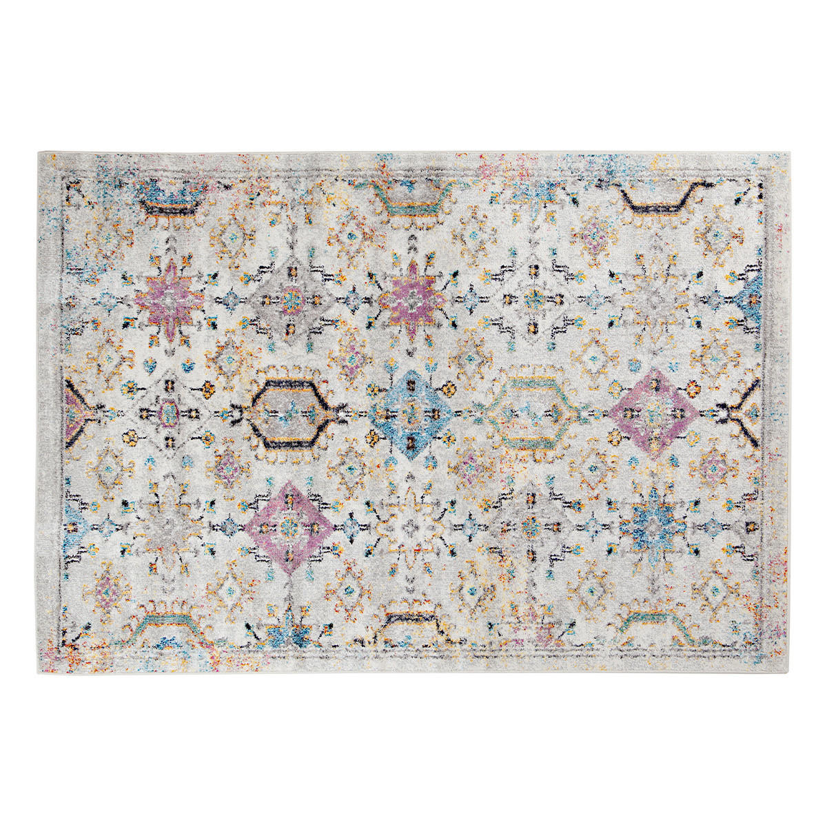 TEPPICH mit Mustern 160 x 230 cm DULCE - Multicolor, Kunststoff (160/230cm) - Miliboo