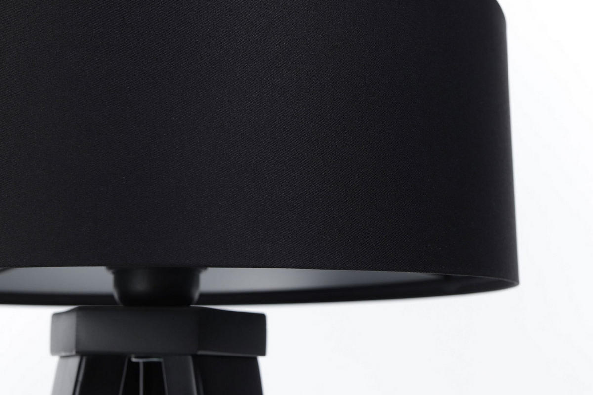 TISCHLAMPE Schwarz 30/45 cm - Silberfarben, Kunststoff (30/0.7/45cm) - ONZENO