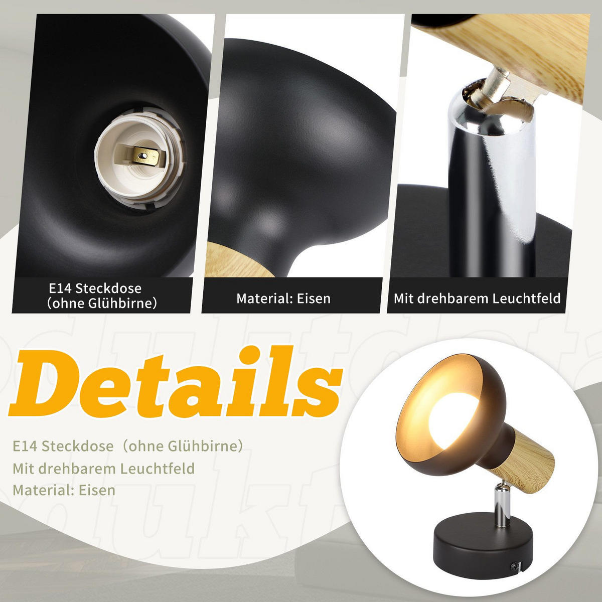 STRAHLER Aue 1-flammig 11/10/140 cm - Schwarz, Metall (11/10/140cm) - Nettlife