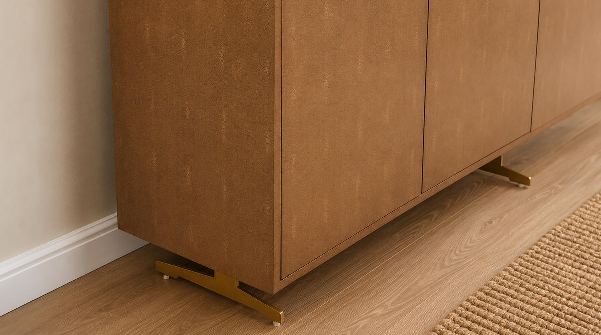 SIDEBOARD GALA Gold Holz - Goldfarben, Holz/Metall (180/85/40cm) - KAWOLA