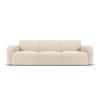 SOFA Molino aus Boucle beige 3 Sitzplätze - Beige, Textil (95/72/235cm) - Micadoni