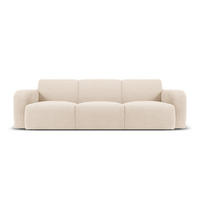SOFA Molino aus Boucle beige 3 Sitzplätze - Beige, Textil (95/72/235cm) - Micadoni