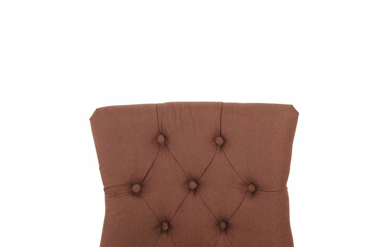 WOHNZIMMERSTUHL Stoff braun - Braun, Holz/Textil (55/92/58cm) - CLP