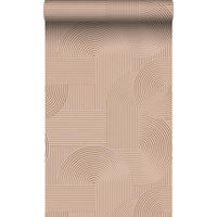 TAPETE 3D-Muster 53 cm x 10.05 m - Pink, Papier (53/1000cm) - Origin Wallcoverings