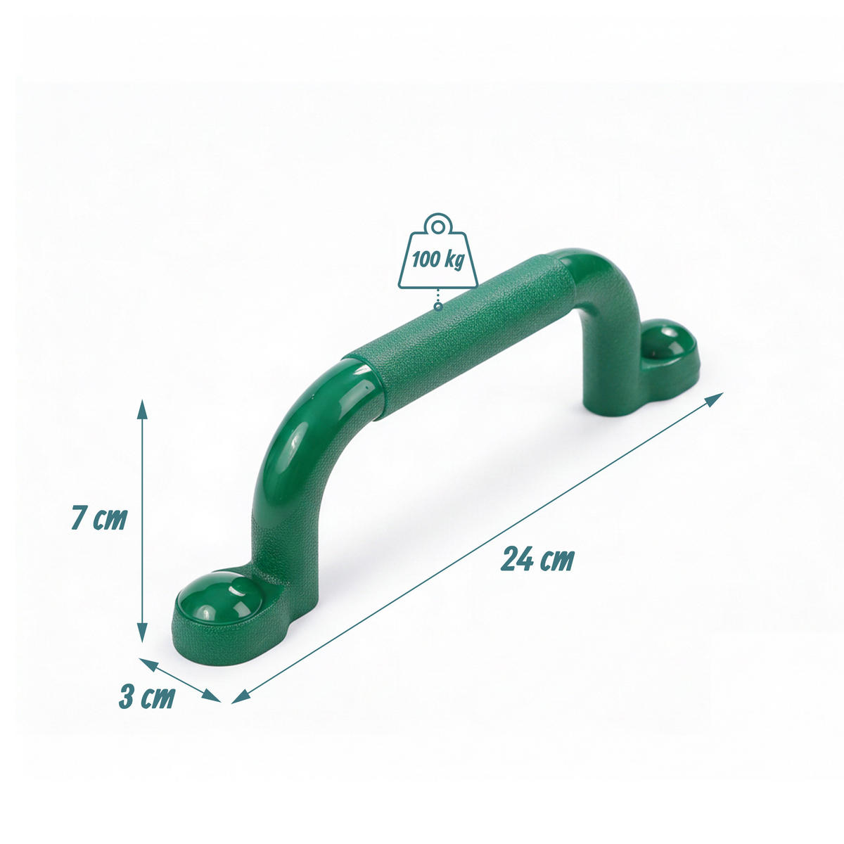 CHYTY Zelené 4dílná-sada PE 24 cm - zelená barva, plast (3/7cm) - Relaxdays