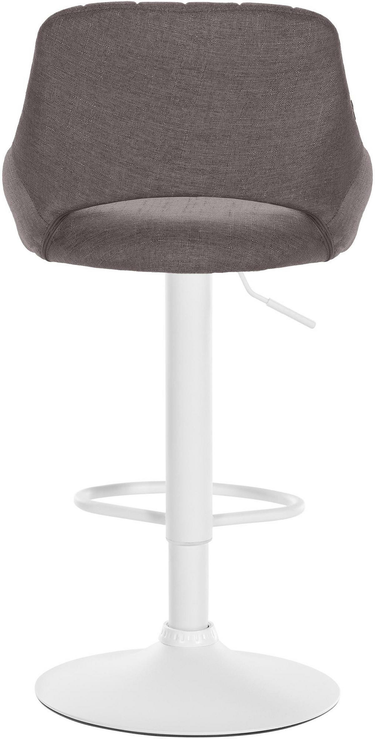 BARHOCKER 2er Set Stoff dunkelgrau - Dunkelgrau, Textil (47/85/48cm) - CLP