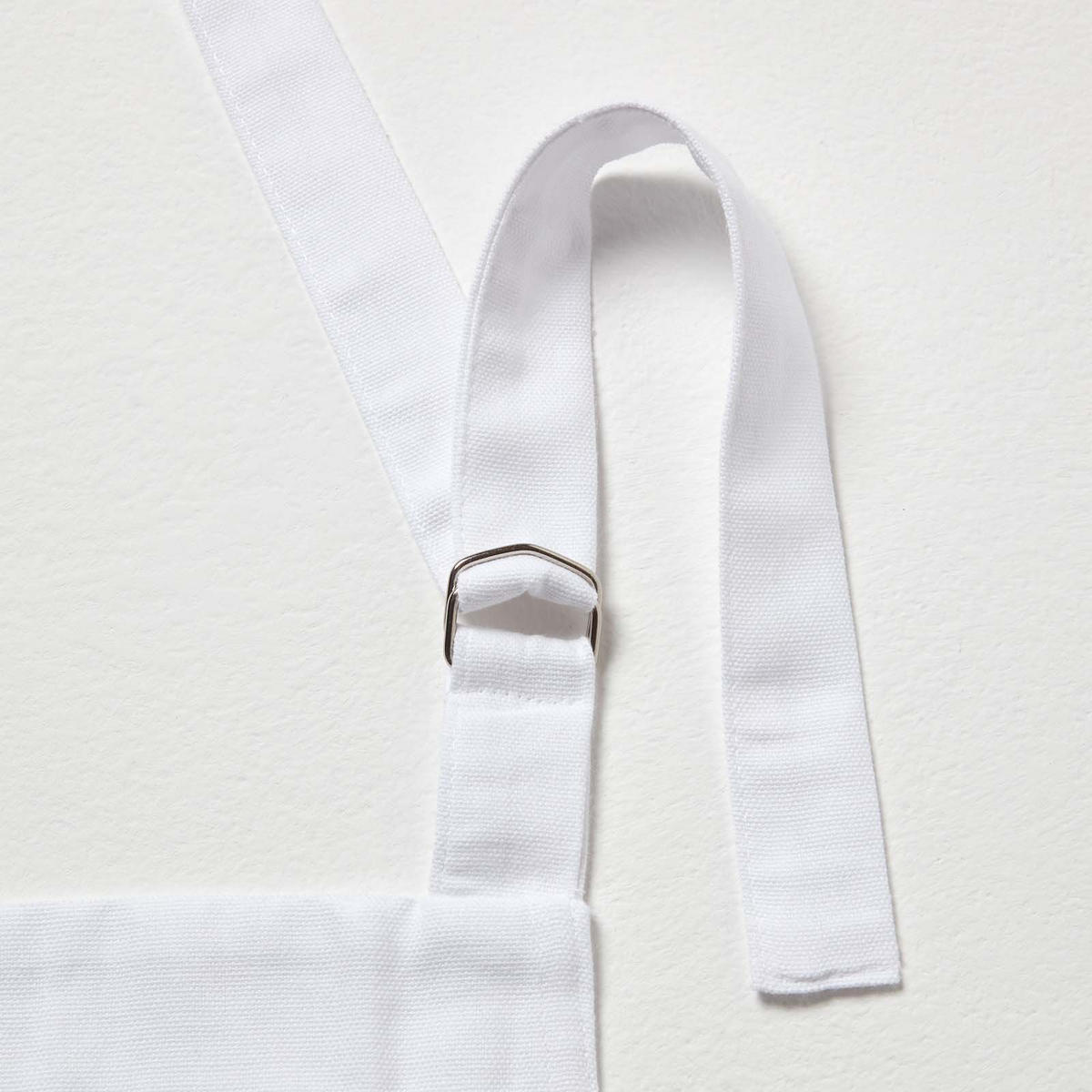 KOCHSCHÜRZE 80/85 cm, 100% Baumwolle - Weiß, Textil (80/85cm) - Homescapes