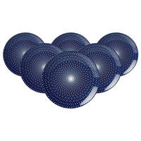DESSERTTELLER Royal Reiko blau-weiß ø 21,5 cm 6er Set - Blau/Weiß, Keramik (21.5cm) - Ritzenhoff Breker