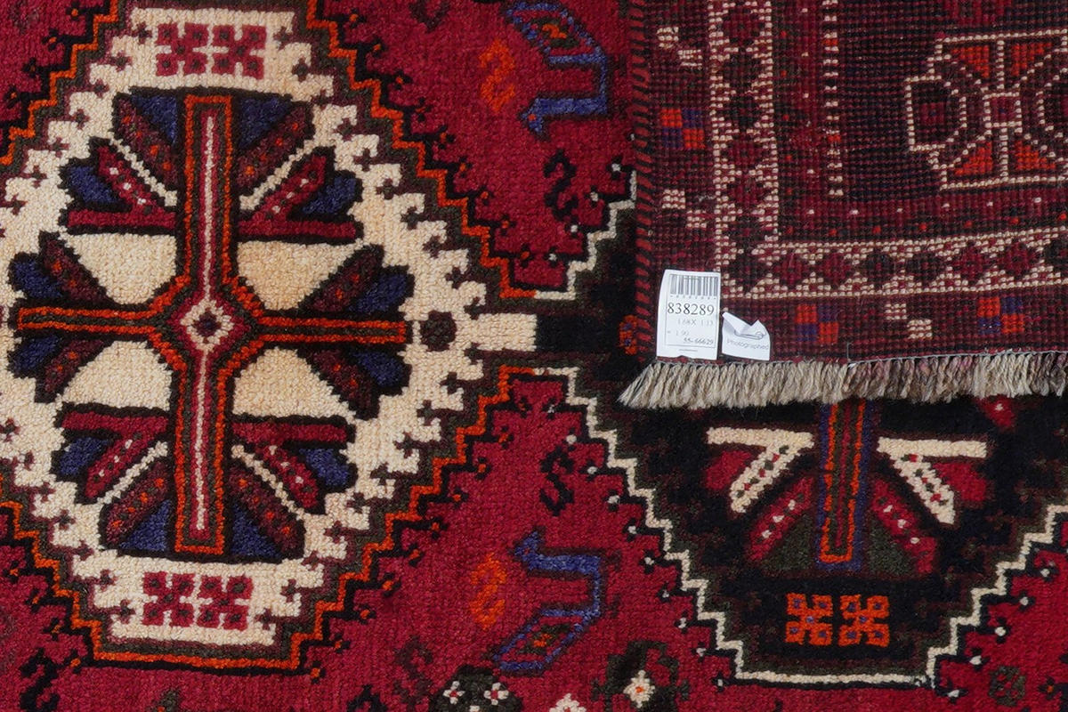 ORIENTTEPPICH handgeknüpft Gashgai Rot 168/113 cm Schurwolle - Rot, Textil (113/168cm) - Looma