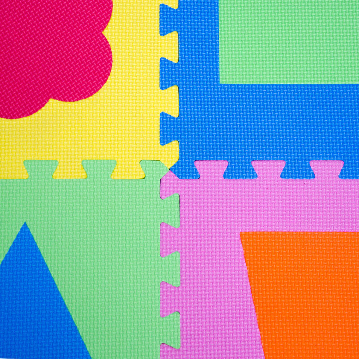 SPIELMATTE ab Null 90 cm Baby Puzzlematte Formen - Multicolor, Kunststoff (30/30cm) - Littletom