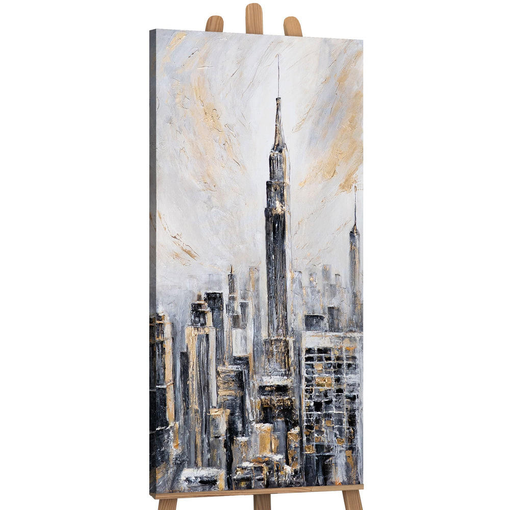 GEMÄLDE Kraft der Architektur auf Keilrahmen 115x50 cm - Multicolor, Holz (115/50cm) - YS-art gallery