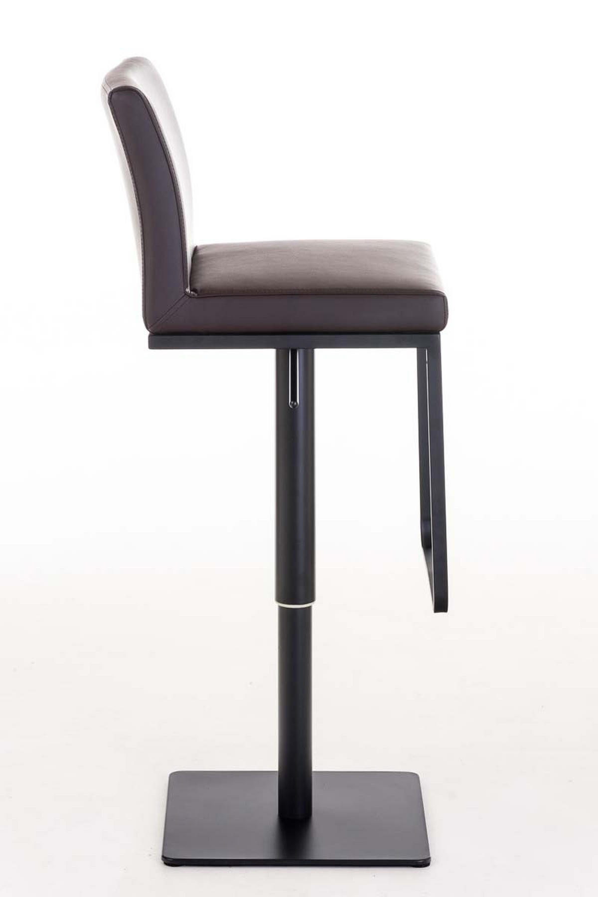 BARHOCKER Lederlook Braun - Schwarz/Braun, Textil/Metall (42/86/44cm) - CLP