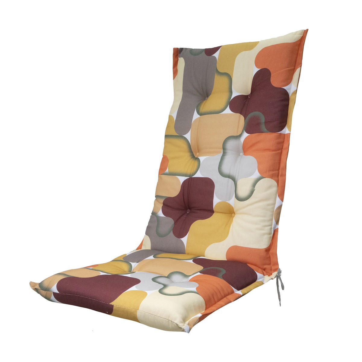 GARTENSTUHLKISSEN Grafi 123/50 cm 4er-Set - Currygelb/Aubergine, Textil (50/7/123cm) - Madison