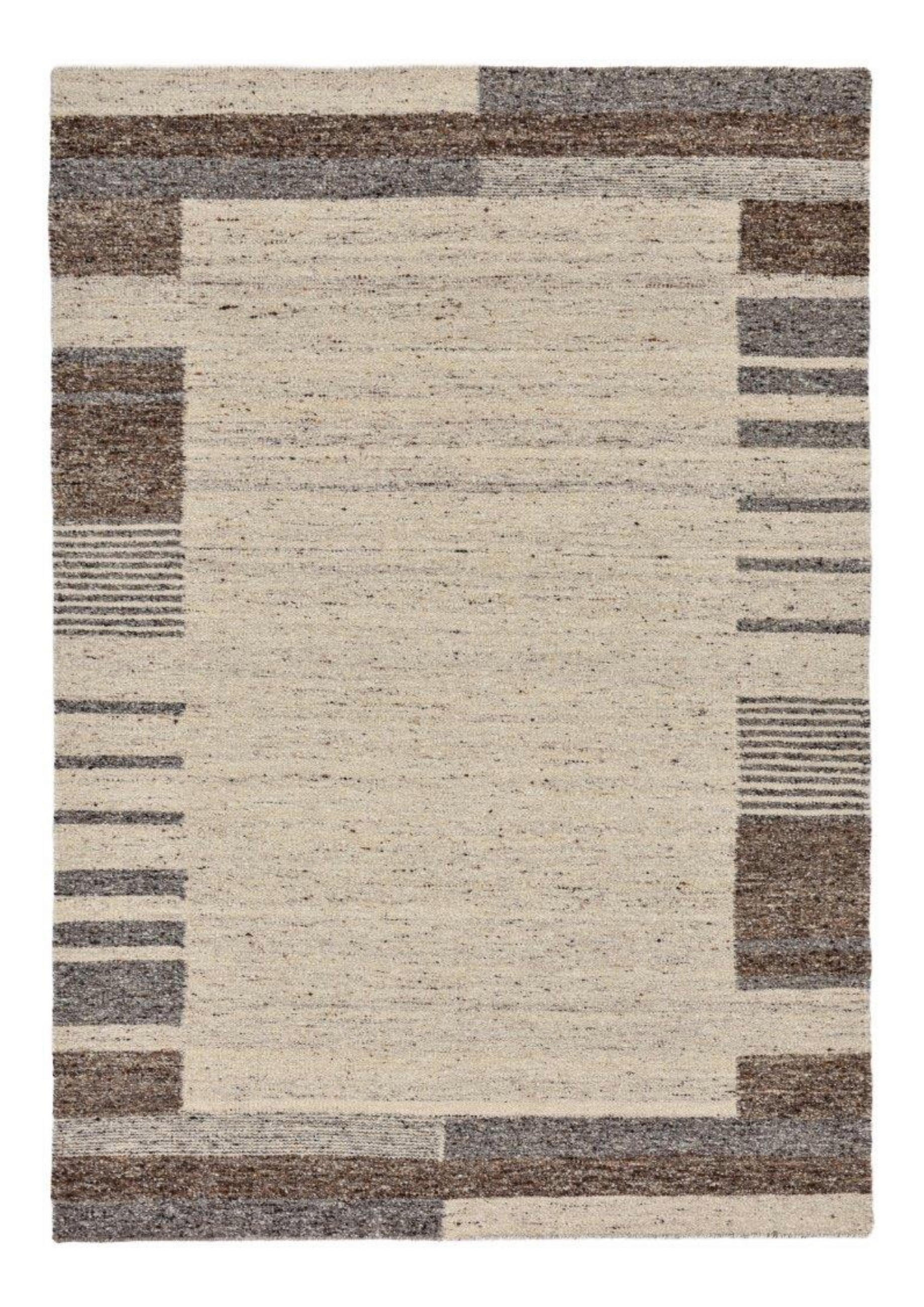 Theko Handwebteppich Beige 140x200 cm
