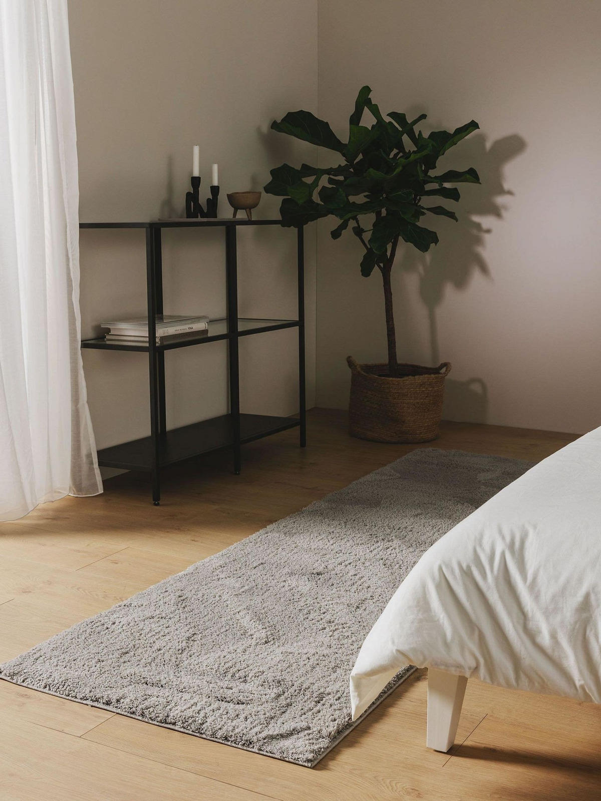 LÄUFER Soda Grau 80x240 cm - Grau, Textil (80/1cm) - KUNSTLOFT