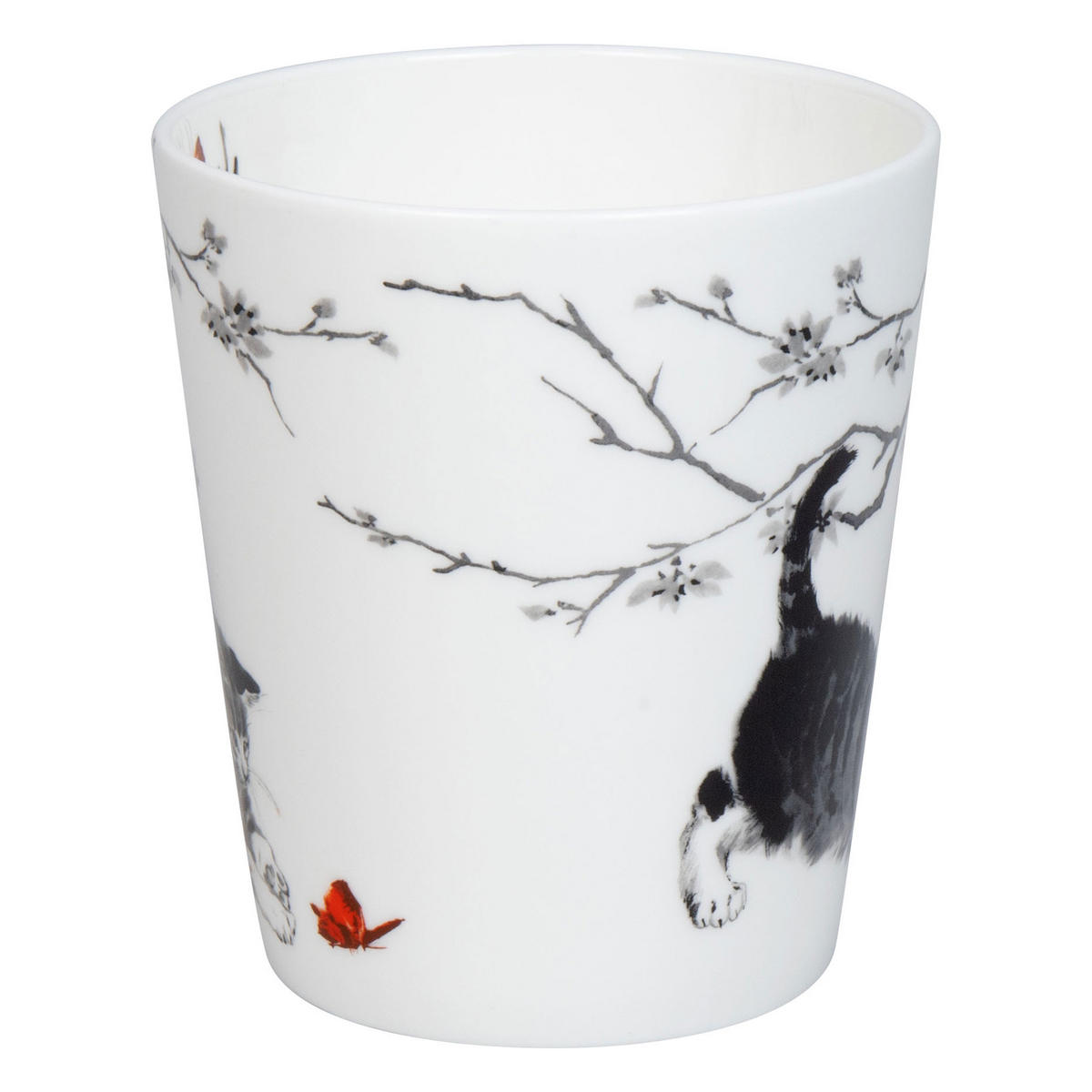 KAFFEEBECHER Wunderbar - Cats im Geschenkkarton - Naturfarben, Keramik (0.6L) - Könitz