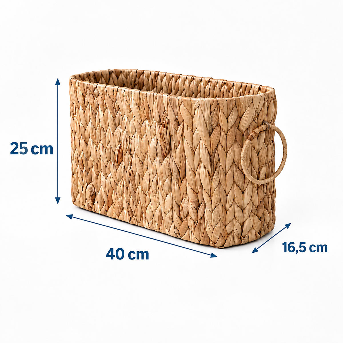 ZÁSOBNÍK Přírodní na toaletní papír vodní hyacint 6 rolí - světle hnědá, textil (16.5/40/25cm) - Relaxdays