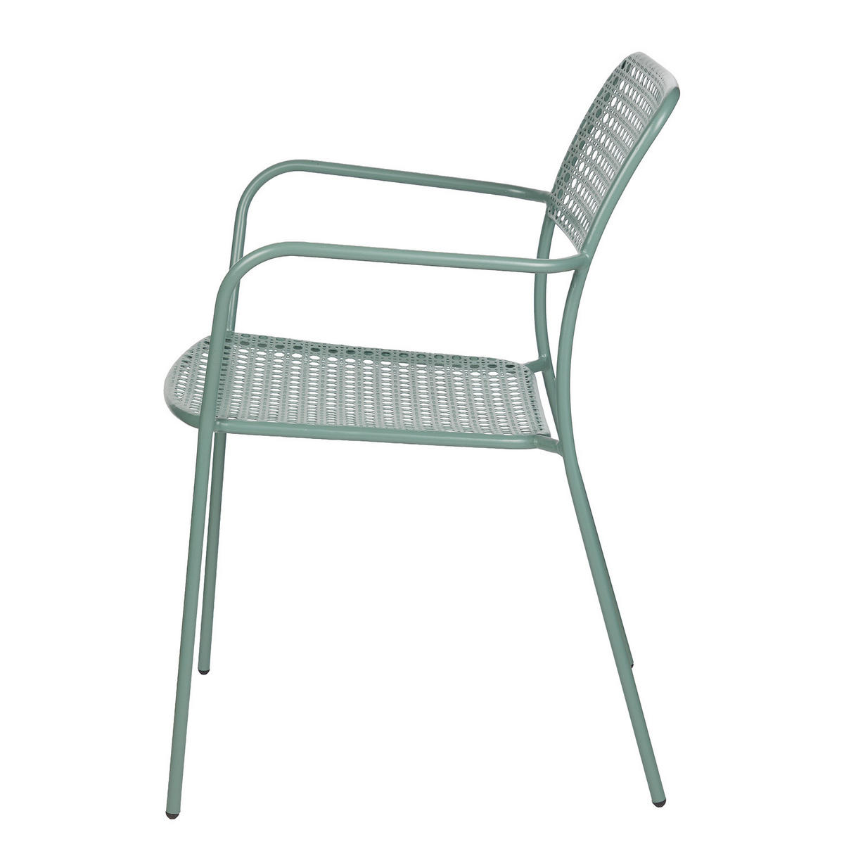 STAPELSTUHL (2er-Set) New Twist - Salbeigrün, Metall (58/80/60cm) - Butlers