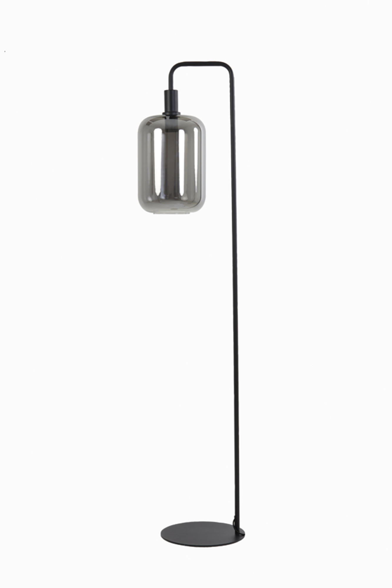 STEHLEUCHTE Lekar Grau Ø35,5/155 cm - Grau, Metall (35.5/28/155cm) - Light & Living