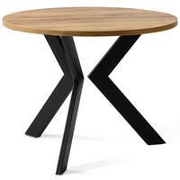 COUCHTISCH LARDA Kaffeetisch - Eichefarben, Holzwerkstoff/Metall (65/65/51cm) - KONSIMO®
