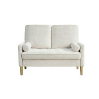 SOFA 2-Sitzer 121/76/87 cm Beige - Beige, Textil (76/87/121cm)