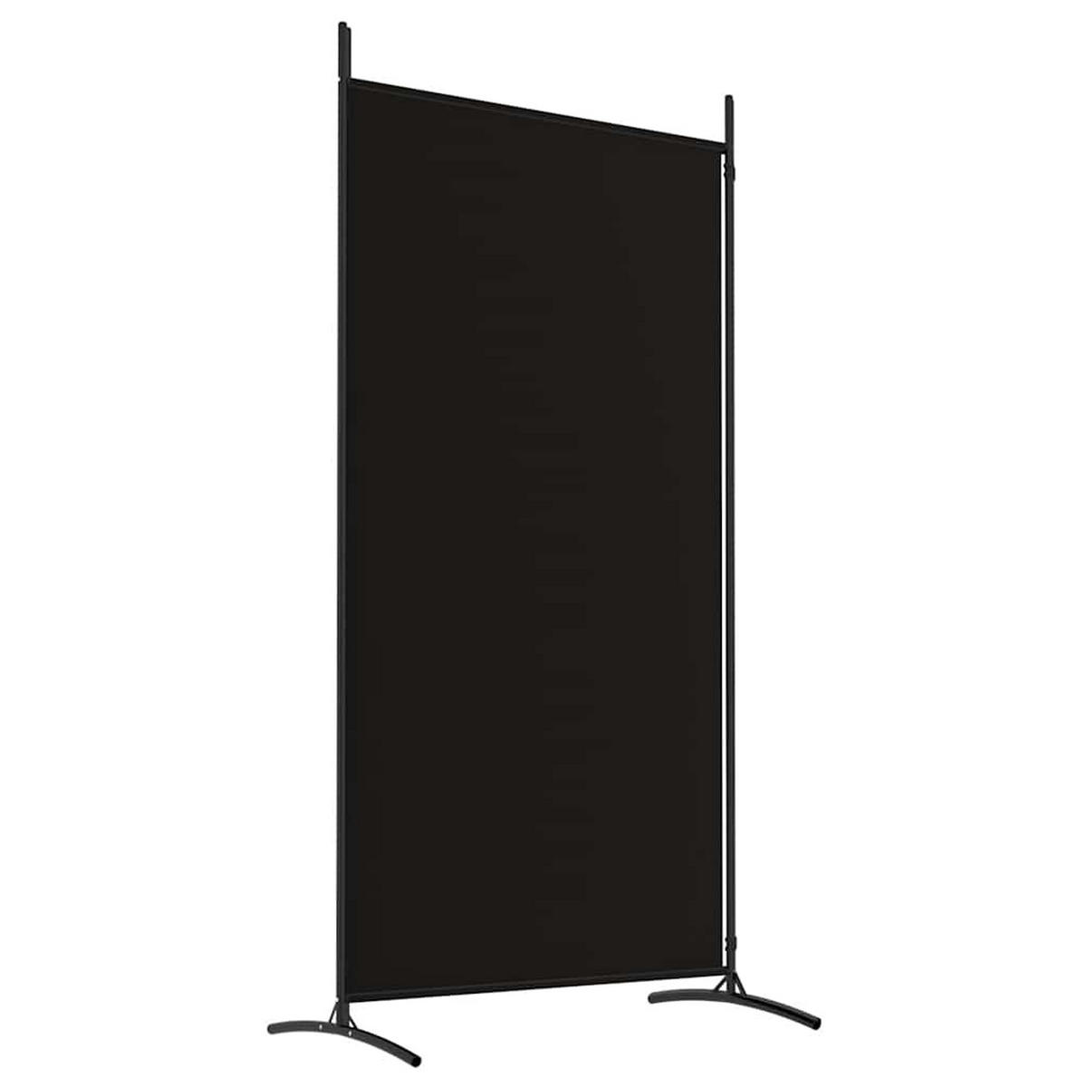 PARAVENT 2-teilig Schwarz 175/180 Cm Stoff - Schwarz, Textil (175/180/0.1cm) - vidaXL