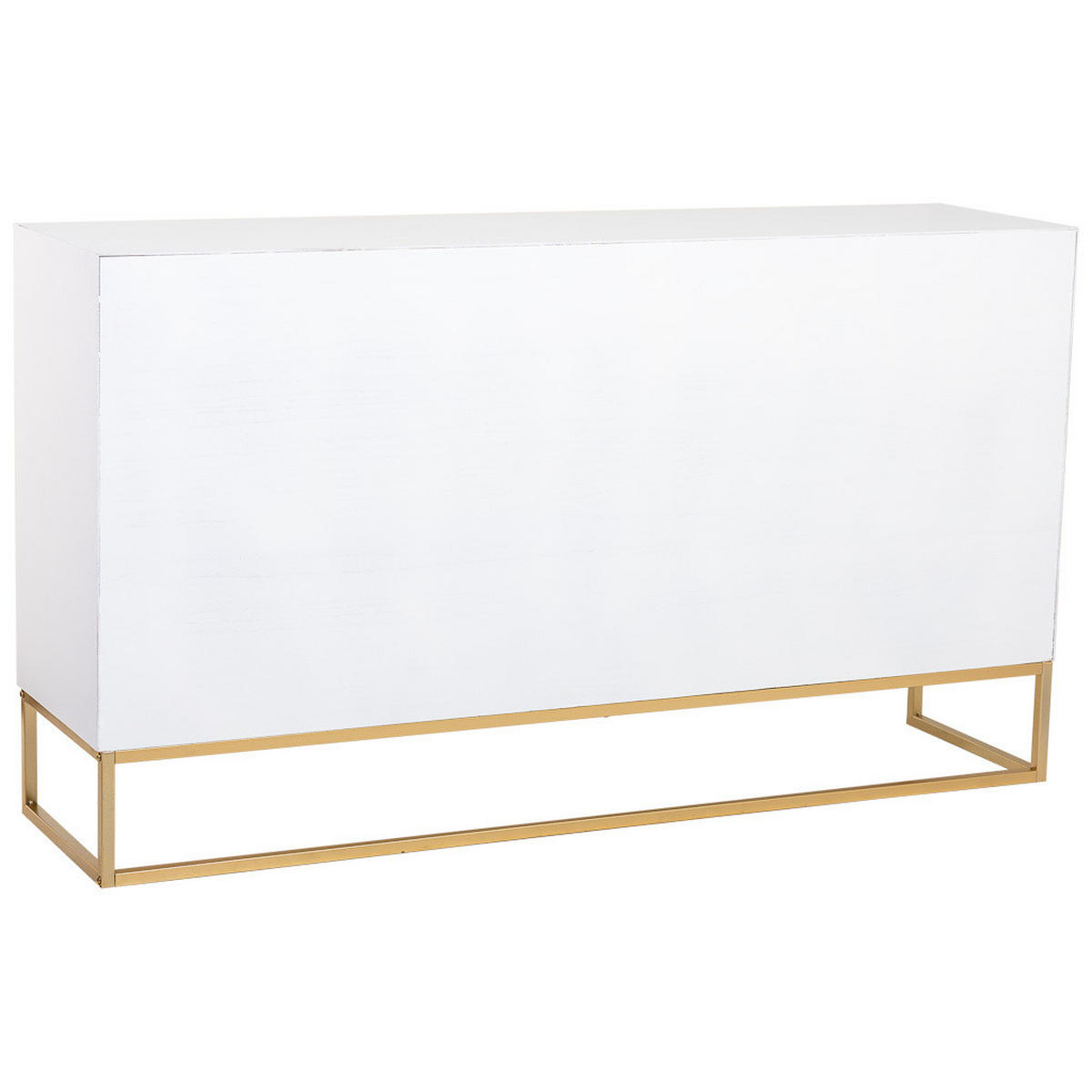 SIDEBOARD mit 3 türiges aus holz und metall 160x41x90 cm - Weiß, Holz (160/90/41cm) - Wanderlust