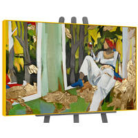 GEMÄLDE Inspiration Schattenfugenrahmen Gelb 120x80 cm - Gelb, Holz (120/80cm) - YS-art gallery
