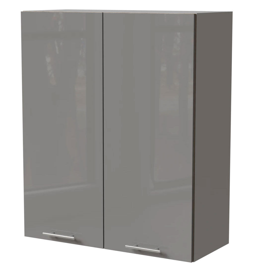 Feldmann-Wohnen Küchenhängeschrank Grau, Grau 80x96x32.5 cm