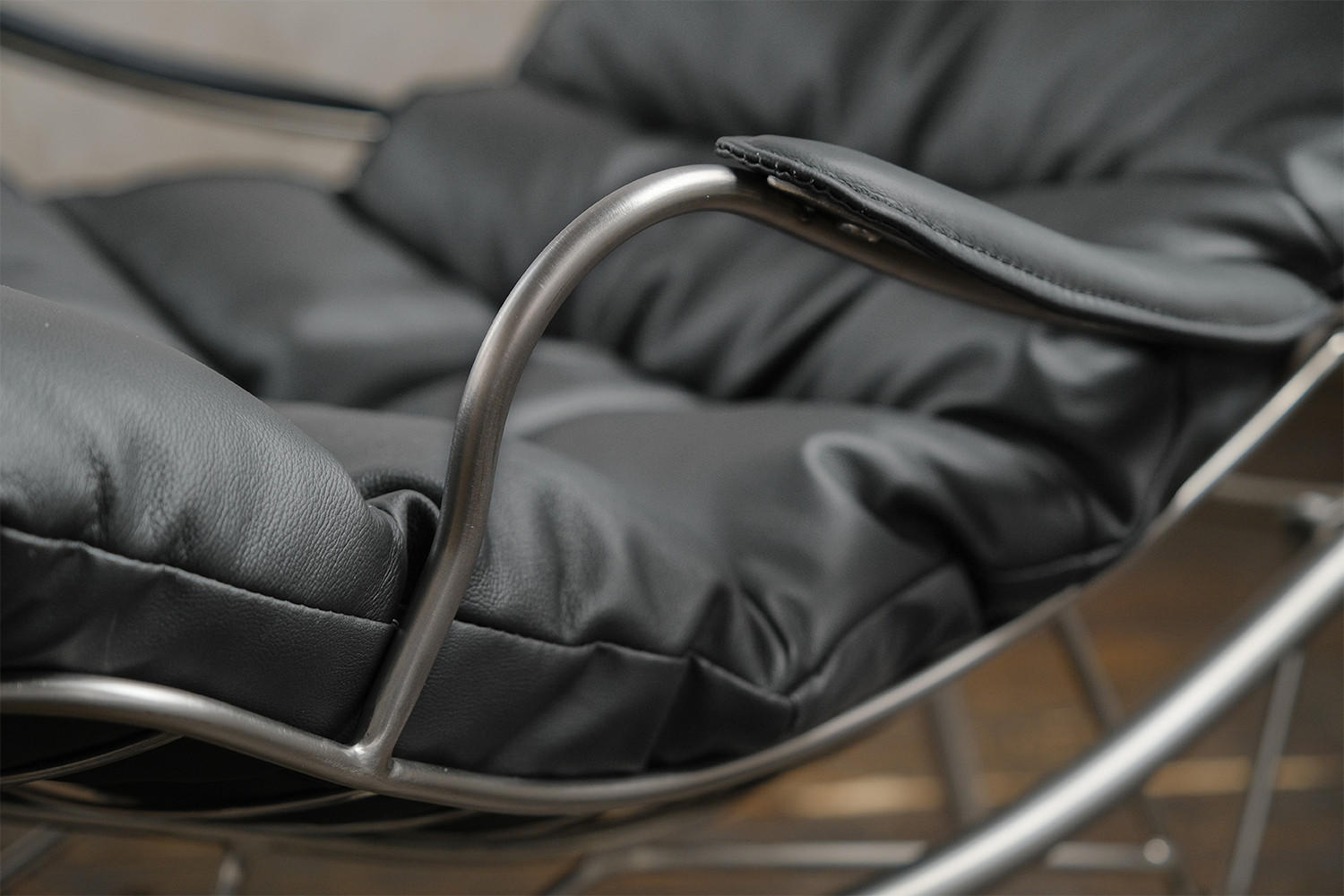 Thumbnail - Kawola Sessel, Grau, Leder, Füllung: Komfortschaum, 77x88x103 cm, Wohnzimmer, Sessel