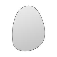 WANDSPIEGEL Asym 75/55 cm - Schwarz, Glas (55/75/0.4cm) - EDAXO