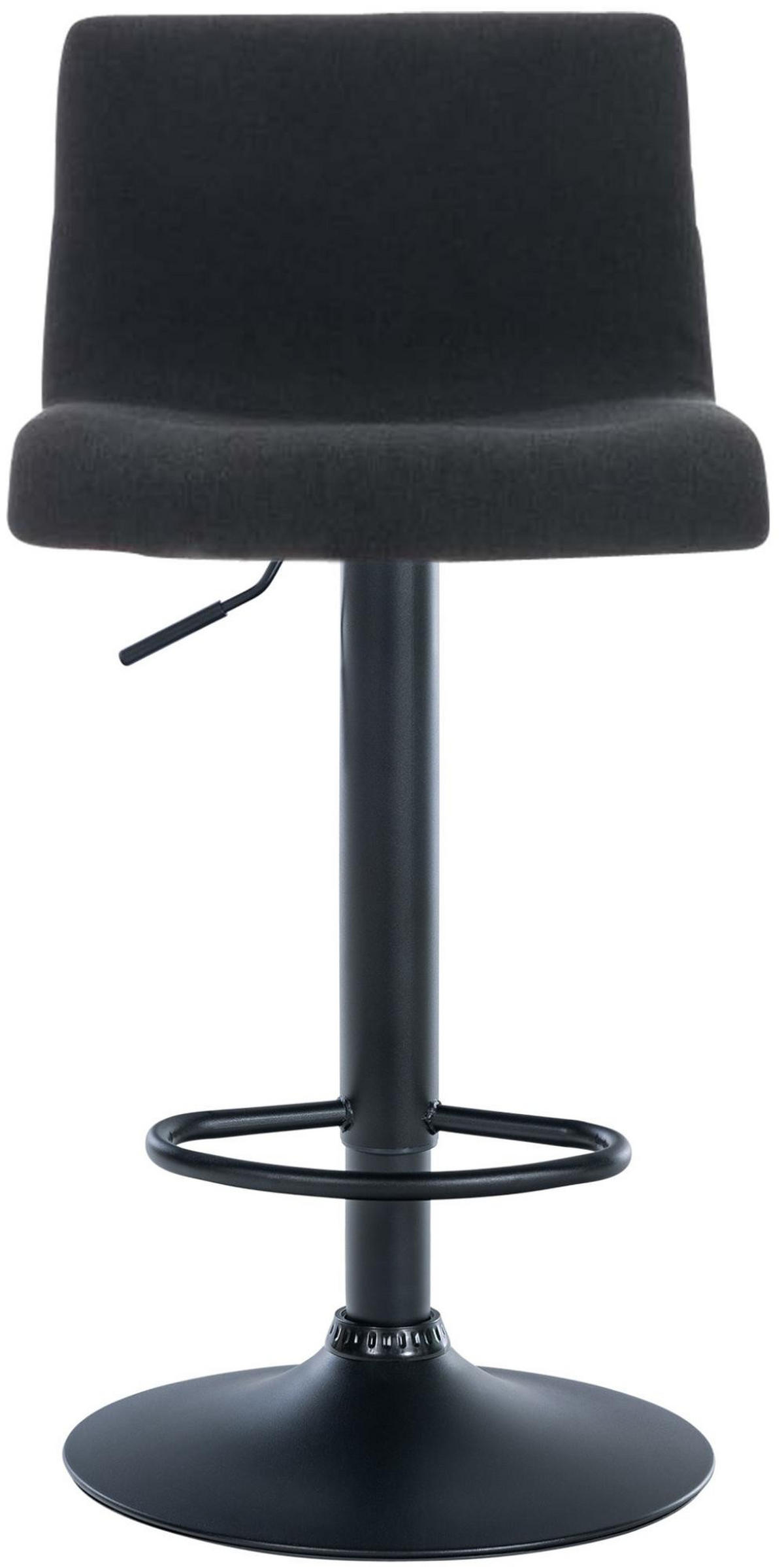 BARHOCKER Stoff schwarz - Schwarz, Textil/Metall (39/84/36cm) - CLP