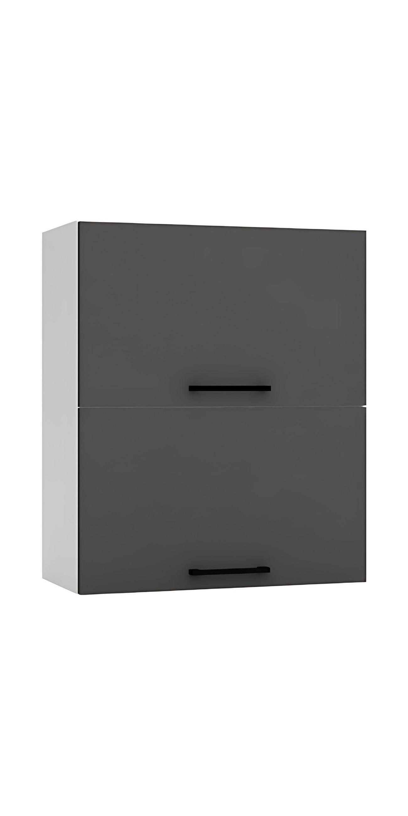HÄNGESCHRANK W60GRF/2 - Morvex - Hochwertige Küchen Optik - Anthrazit, Holz/Metall (60/72/30cm) - ROYAL24_MARKT