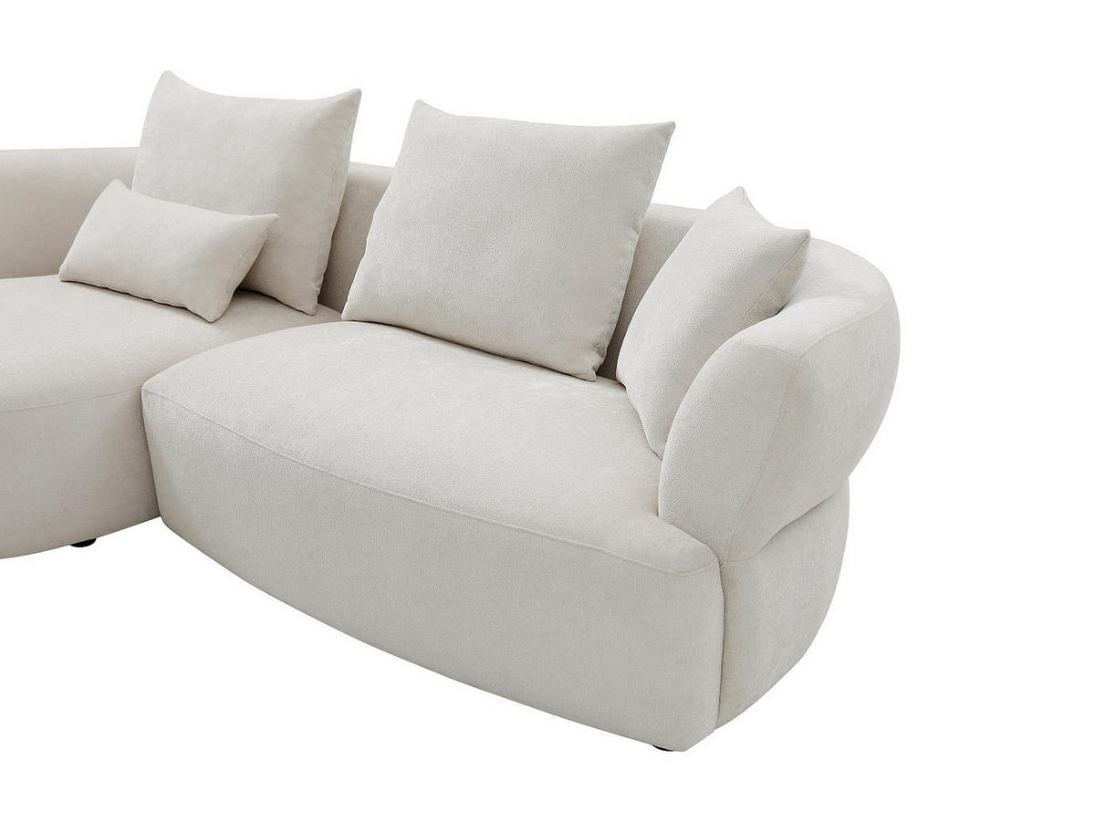 SOFA - 5 Personen - stoff - beige Cusava - Beige, Kunststoff/Textil (280/86/160cm) - Vente-Unique