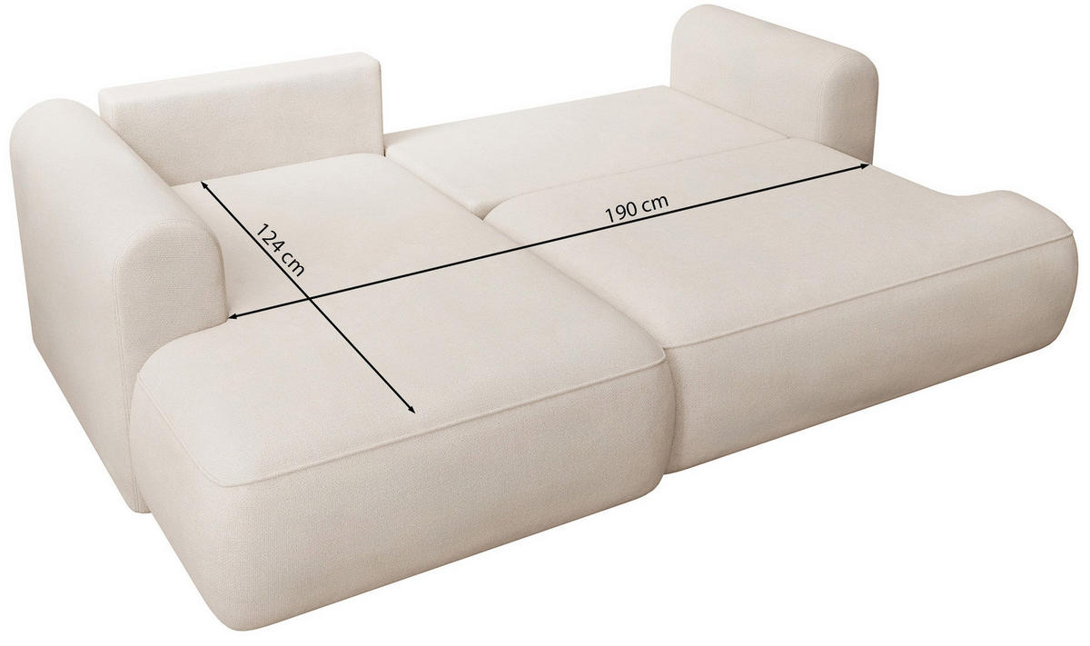 ECKSOFA Ovo Mini Braun rechts - Schwarz/Braun, Kunststoff/Textil (156/238cm) - Selsey