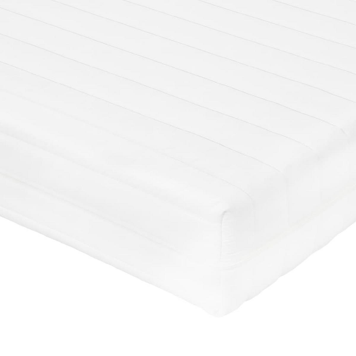 MATRATZE 100 X 200 CM 7 ZONEN PU SCHAUM 16 CM H2 H3 - Weiß, Kunststoff (100/200cm) - vidaXL