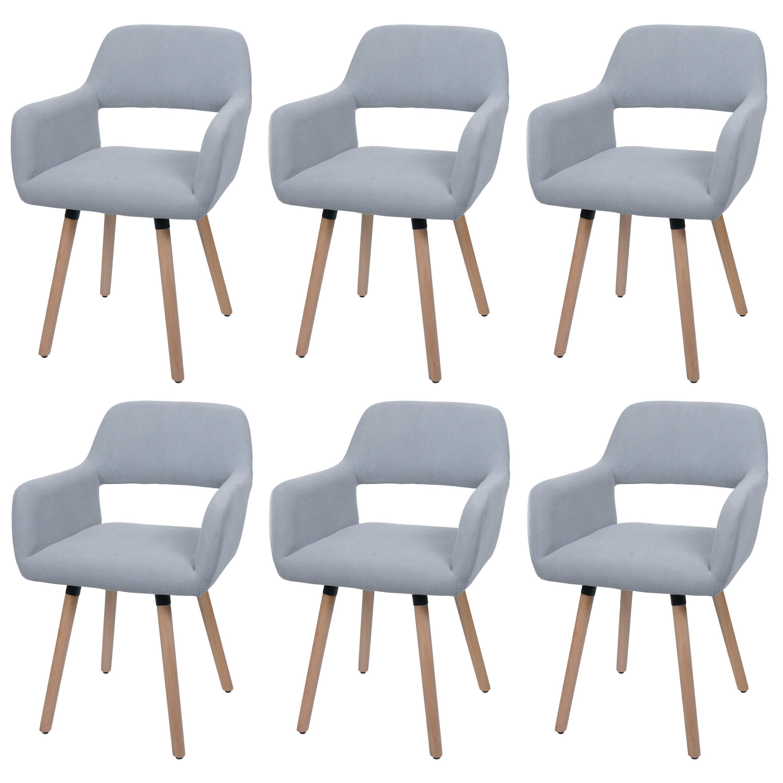 ESSZIMMERSTUHL Hellgrau - Hellgrau, Textil (56/80/53cm) - MCW